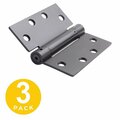 Global Door Controls 4.5 in. x 4.5 in. Oil Rubbed Bronze Steel Spring Hinge (Set of 3) CPS4545-10B-3